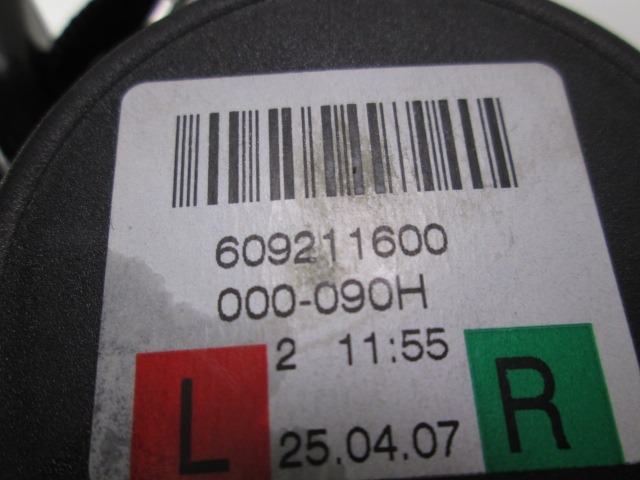 VARNOSTNI PAS OEM N. 609211600 ORIGINAL REZERVNI DEL AUDI A4 B7 8EC 8ED 8HE BER/SW/CABRIO (2004 - 2007) DIESEL LETNIK 2007