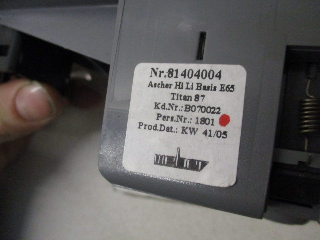 OKRASNE LETVICE VRAT  OEM N. 81404004 ORIGINAL REZERVNI DEL BMW SERIE 7 E65/E66/E67/E68 LCI R (2005 - 2008) DIESEL LETNIK 2005
