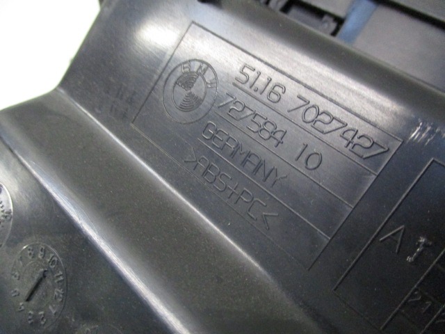 PREDAL ZA DOKUMENTE OEM N. 51167027427 ORIGINAL REZERVNI DEL BMW SERIE 7 E65/E66/E67/E68 LCI R (2005 - 2008) DIESEL LETNIK 2005