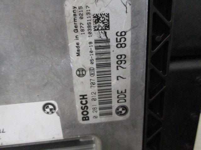 KOMPLET ODKLEPANJE IN VZIG  OEM N. 18084 KIT ACCENSIONE AVVIAMENTO ORIGINAL REZERVNI DEL BMW SERIE 7 E65/E66/E67/E68 LCI R (2005 - 2008) DIESEL LETNIK 2005