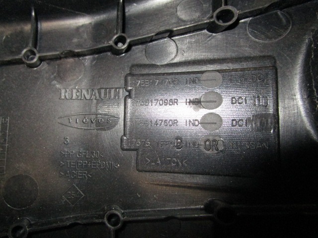 POKROV MOTORJA  OEM N. 753717098R ORIGINAL REZERVNI DEL DACIA LOGAN MK1 (2004 - 2013) DIESEL LETNIK 2011