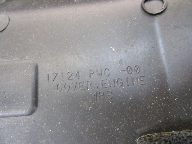 POKROV MOTORJA  OEM N. 17124PWC-00 ORIGINAL REZERVNI DEL HONDA JAZZ GD GE3 GE2 MK2 (2002 - 2008) GD1 GD5 GD GE3 GE2 GE GP GG GD6 GD8 BENZINA LETNIK 2005