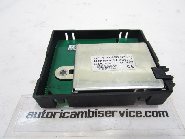 OJACEVALEC / ANTENA OEM N. A1698200475 ORIGINAL REZERVNI DEL MERCEDES CLASSE B W245 T245 5P (2005 - 2011) DIESEL LETNIK 2008