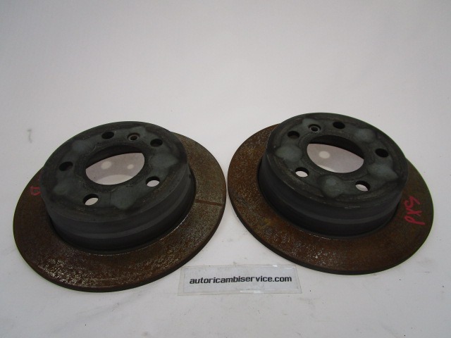 ZADNJI ZAVORNI DISKI OEM N. 1694230912 ORIGINAL REZERVNI DEL MERCEDES CLASSE B W245 T245 5P (2005 - 2011) DIESEL LETNIK 2008