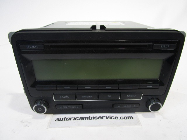 RADIO CD / OJACEVALNIK / IMETNIK HIFI OEM N. 1K0035186AA ORIGINAL REZERVNI DEL VOLKSWAGEN GOLF VI 5K1 517 AJ5 MK6 (2008-2012) BENZINA LETNIK 2009