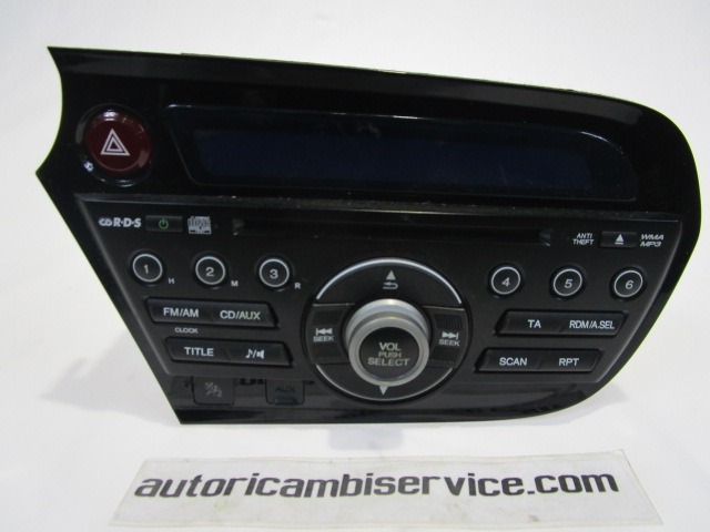 RADIO CD / OJACEVALNIK / IMETNIK HIFI OEM N. 39100-TM8-G01 ORIGINAL REZERVNI DEL HONDA INSIGHT ZE MK2 (2009 - 10/2013) IBRIDO (ELETRICO-BENZINA) LETNIK 2009