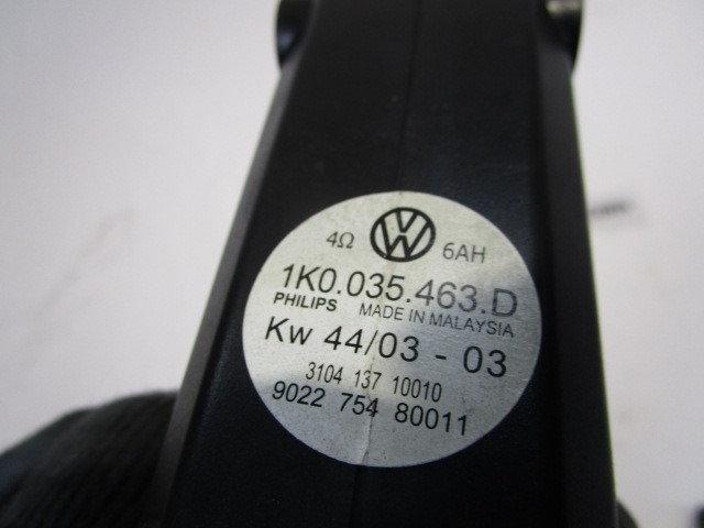 ZVOCNIKI OEM N. 1K0035463D ORIGINAL REZERVNI DEL VOLKSWAGEN GOLF V 1K1 1K5 MK5 BER/SW (02/2004-11/2008) BENZINA LETNIK 2004