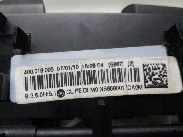 NADZOR KLIMATSKE NAPRAVE OEM N. 9675399980 ORIGINAL REZERVNI DEL CITROEN C3 MK2 SC (2009 - 2016) BENZINA LETNIK 2010