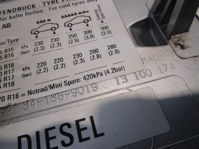 LOPUTA GORIVA OEM N. 13100174 ORIGINAL REZERVNI DEL OPEL VECTRA C Z02 BER/SW (2002 - 2006) DIESEL LETNIK 2005