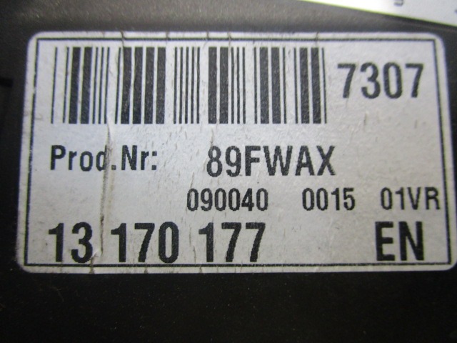 RACUNALNIK VRAT IN STEKEL OEM N. 13170177 ORIGINAL REZERVNI DEL OPEL VECTRA C Z02 BER/SW (2002 - 2006) DIESEL LETNIK 2005