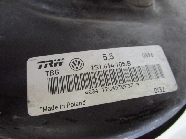 SERVO OJACEVALNIK ZAVOR S PUMPO OEM N. 1S1614105B ORIGINAL REZERVNI DEL VOLKSWAGEN UP 121 122 123 BL1 BL2 BL3 (DAL 2011) BENZINA LETNIK 2013