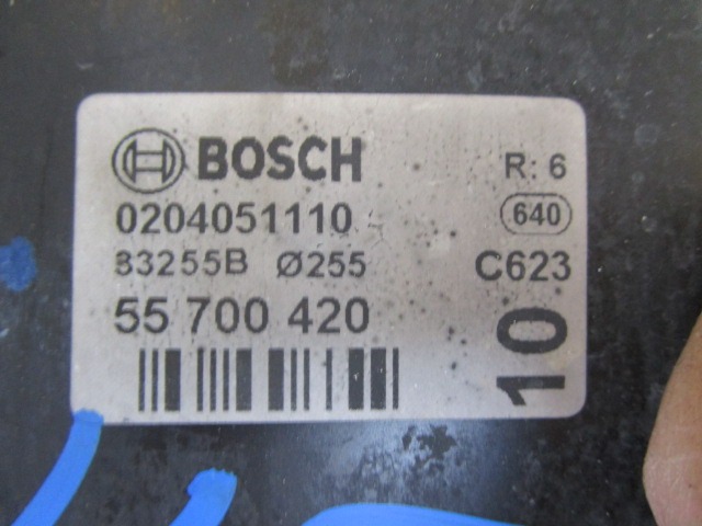 SERVO OJACEVALNIK ZAVOR S PUMPO OEM N. 55700420 ORIGINAL REZERVNI DEL FIAT GRANDE PUNTO 199 (2005 - 2012) DIESEL LETNIK 2005