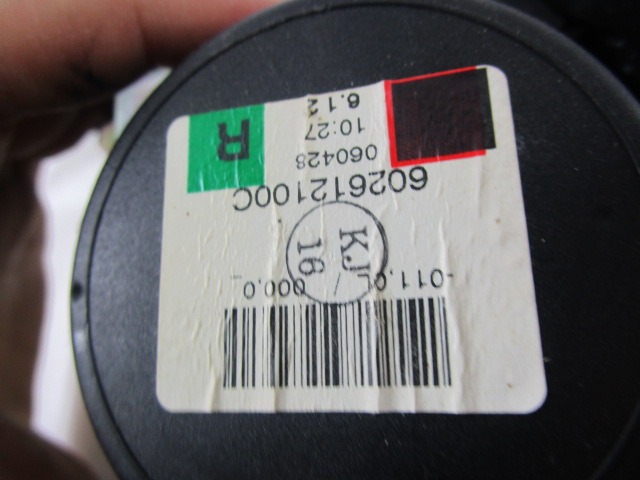 VARNOSTNI PAS OEM N. 602612100C ORIGINAL REZERVNI DEL OPEL AGILA A H00 (2000 - 2008) DIESEL LETNIK 2006