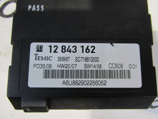 RACUNALNIK MOTORJA/REM OEM N. 12843162,36 ORIGINAL REZERVNI DEL SAAB 9-3 YS3F MK2 R BER/SW E50 /CABRIO (2007 - 2013) DIESEL LETNIK 2009