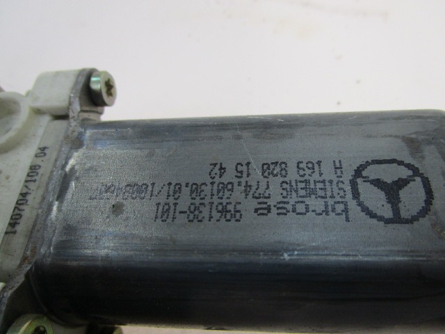 DVIZNI MEHANIZEM SPREDNIH STEKEL  OEM N. A1698201542 774.60130.01 996138-101 ORIGINAL REZERVNI DEL MERCEDES CLASSE A W169 5P C169 3P (2004 - 04/2008) DIESEL LETNIK 2004