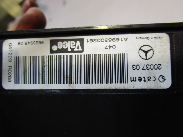 HLADILNIK ZA GRETJE OEM N. A1698300261 ORIGINAL REZERVNI DEL MERCEDES CLASSE A W169 5P C169 3P (2004 - 04/2008) DIESEL LETNIK 2004