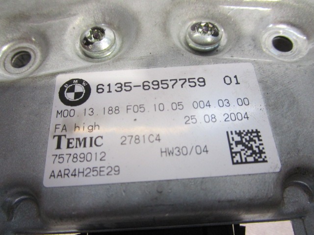 RACUNALNIK AIRBAG OEM N. 6135-6957759 ORIGINAL REZERVNI DEL BMW SERIE 5 E60 E61 (2003 - 2010) DIESEL LETNIK 2005