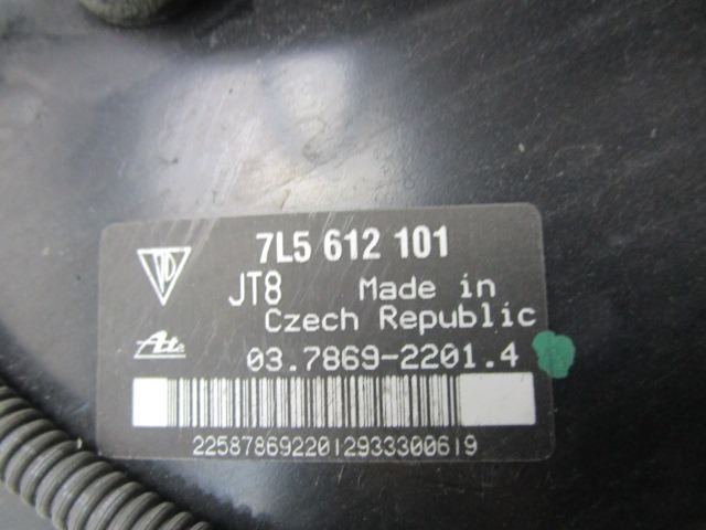 SERVO OJACEVALNIK ZAVOR S PUMPO OEM N. 7L5612101 ORIGINAL REZERVNI DEL PORSCHE CAYENNE 9PA MK1 (2003 -2008) BENZINA LETNIK 2003