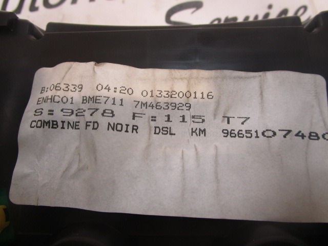 KILOMETER STEVEC OEM N. 9665107480 ORIGINAL REZERVNI DEL PEUGEOT 308 4A 4B 4C 4E 4H MK1 BER/SW/CC (2007 - 2013) DIESEL LETNIK 2008