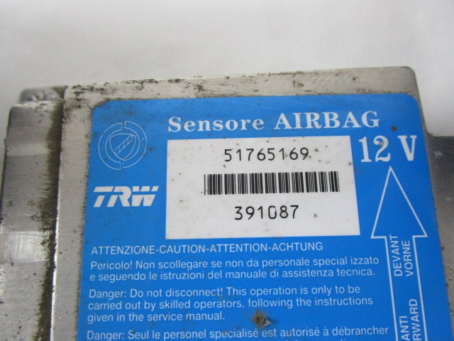 KIT AIRBAG KOMPLET OEM N. 18251 KIT AIRBAG COMPLETO ORIGINAL REZERVNI DEL LANCIA MUSA 350 (2004 - 2007) DIESEL LETNIK 2005