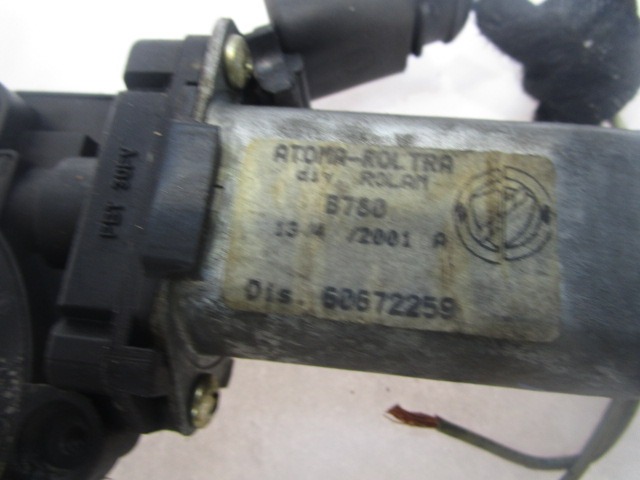 MOTORCEK ELEKTRICNEGA POMIKA ZADNJEGA STEKLA  OEM N. 60672259 D2471-RA1505 ORIGINAL REZERVNI DEL ALFA ROMEO 166 936 (1998 - 2003) DIESEL LETNIK 2001