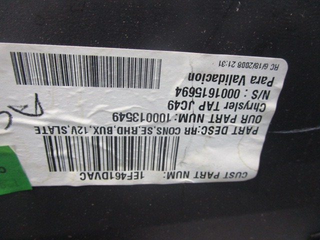 NASLON ZA ROKE/SREDINSKA KONZOLA OEM N. 1LN36XDVAA ORIGINAL REZERVNI DEL DODGE JOURNEY (2008 - 2011) DIESEL LETNIK 2008