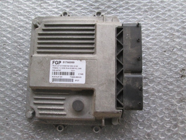 OSNOVNA KRMILNA ENOTA DDE / MODUL ZA VBRIZGAVANJE OEM N. 51766999 ORIGINAL REZERVNI DEL FIAT PANDA 169 (2003 - 08/2009) DIESEL LETNIK 2005