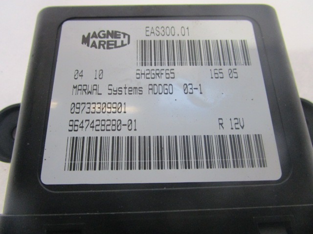 RACUNALNIK CRPALKE GORIVA  OEM N. 9647428280-01 09733309901 ORIGINAL REZERVNI DEL PEUGEOT 307 3A/B/C/E/H BER/SW/CABRIO (2001 - 2009) DIESEL LETNIK 2005