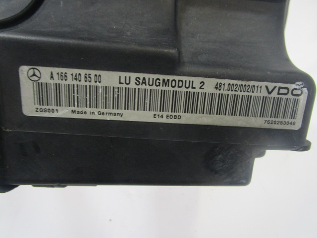 FILTAR ZRAKA OEM N. A1661406500 A1660940001 ORIGINAL REZERVNI DEL MERCEDES CLASSE A W168 V168 R (2001 - 2005) BENZINA LETNIK 2002