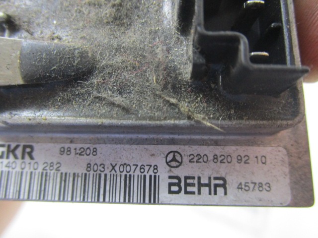 REGULATOR PREZRACEVANJA OEM N. 2208209210 ORIGINAL REZERVNI DEL MERCEDES CLASSE S W220 (1998 - 2006)BENZINA LETNIK 1999