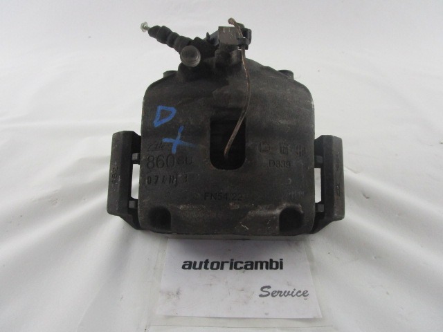 SPREDNJE DESNE ZAVORNE CELJUSTI  OEM N. 77365759 ORIGINAL REZERVNI DEL FIAT PUNTO EVO 199 (2009 - 2012)  DIESEL LETNIK 2011