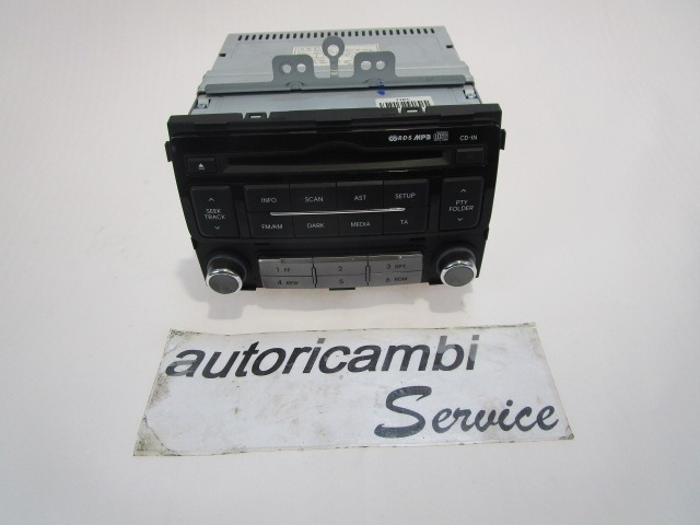 RADIO CD / OJACEVALNIK / IMETNIK HIFI OEM N. 961211J250 ORIGINAL REZERVNI DEL HYUNDAI I20 PB PBT MK1 R (2012 - 2014) DIESEL LETNIK 2013