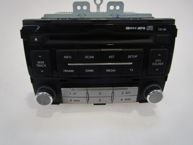 RADIO CD / OJACEVALNIK / IMETNIK HIFI OEM N. 961211J250 ORIGINAL REZERVNI DEL HYUNDAI I20 PB PBT MK1 R (2012 - 2014) DIESEL LETNIK 2013