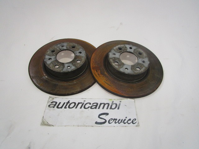 ZADNJI ZAVORNI DISKI OEM N. 51865132 ORIGINAL REZERVNI DEL ALFA ROMEO MITO 955 (2008 - 2018) DIESEL LETNIK 2008