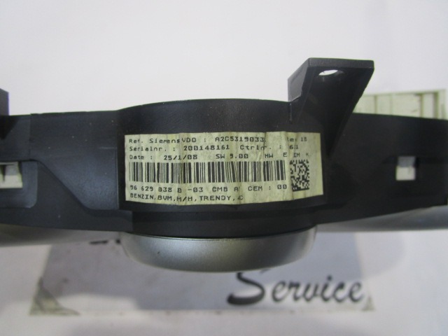 KILOMETER STEVEC OEM N. 966290380 6103JT ORIGINAL REZERVNI DEL PEUGEOT 207 / 207 CC WA WC WD WK (2006 - 05/2009) BENZINA LETNIK 2009