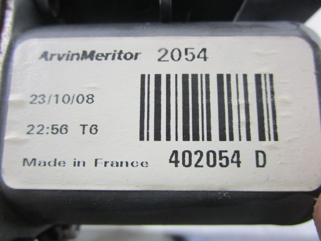 MEHANIZEM DVIGA SPREDNJIH STEKEL  OEM N. 402054D ORIGINAL REZERVNI DEL KIA CEE'D / PRO CEE'D MK1 ED (2006-2012) BENZINA/GPL LETNIK 2008