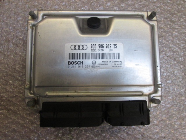 OSNOVNA KRMILNA ENOTA DDE / MODUL ZA VBRIZGAVANJE OEM N. 038906019BS  ORIGINAL REZERVNI DEL AUDI A6 C5 4B 4B5 4B2 BER/SW (1997 - 2001) DIESEL LETNIK 2001