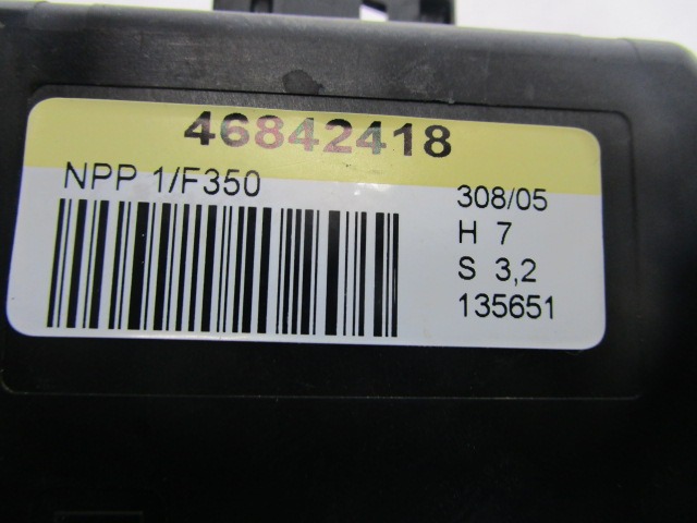 RACUNALNIK VRAT IN STEKEL OEM N. 46842418 ORIGINAL REZERVNI DEL LANCIA MUSA 350 (2004 - 2007) DIESEL LETNIK 2006
