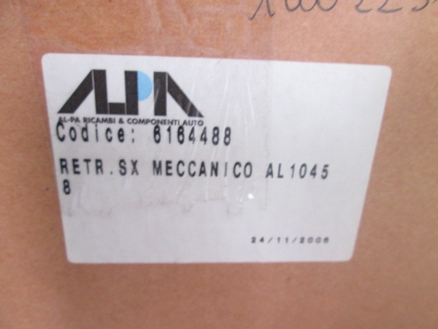1402231 SPECCHIETTO RETROVISORE SINISTRO MANUALE ALPA FIAT CINQUECENTO 0.9 B 5M 3P RICAMBIO NUOVO