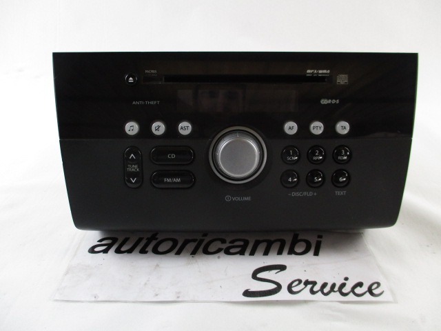 RADIO CD / OJACEVALNIK / IMETNIK HIFI OEM N. 39101-62J2 ORIGINAL REZERVNI DEL SUZUKI SWIFT MZ EZ MK3 (2004 - 2010) DIESEL LETNIK 2008