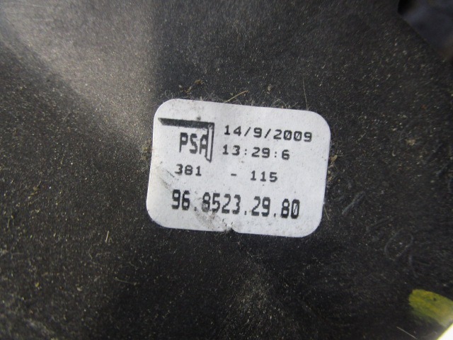 MEHANIZEM VZVODA ROCNEGA MENJALNIKA OEM N. 9685232980 ORIGINAL REZERVNI DEL PEUGEOT 207 / 207 CC R WA WC WD WK (05/2009 - 2015) BENZINA/GPL LETNIK 2009