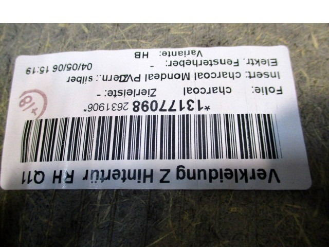 VRATNI PANEL OEM N. PNPDPOPASTRAHA04BR5P ORIGINAL REZERVNI DEL OPEL ASTRA H A04 L48,L08,L35,L67 5P/3P/SW (2004 - 2007) DIESEL LETNIK 2006