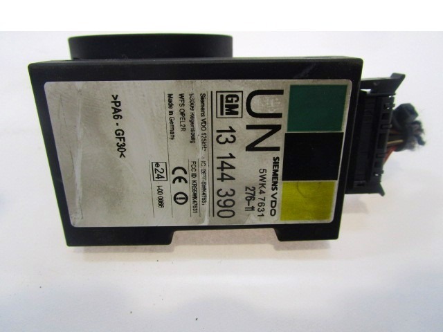 RACUNALNIK AVTOALARMA/BLOKADA MOTORJA OEM N. 13144390 ORIGINAL REZERVNI DEL OPEL MERIVA A X03 R (2006 - 2010) DIESEL LETNIK 2006