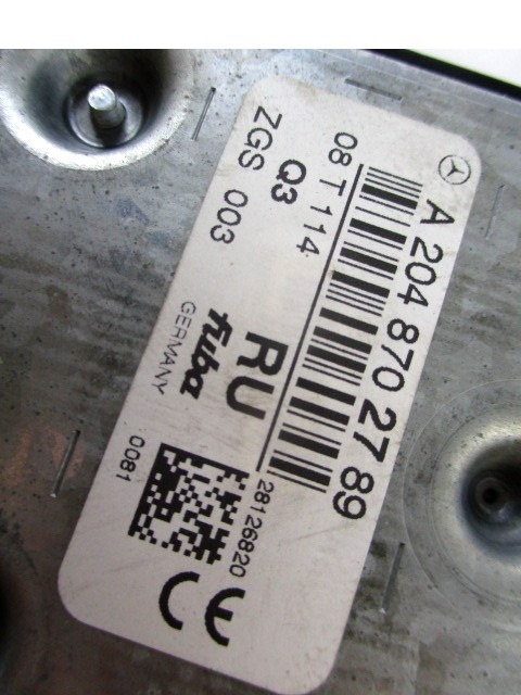 OJACEVALEC / ANTENA OEM N. A2048702789 ORIGINAL REZERVNI DEL MERCEDES CLASSE C W204 BER/SW (2007 - 2011) DIESEL LETNIK 2008