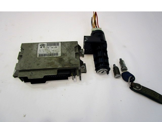 KOMPLET ODKLEPANJE IN VZIG  OEM N. 2694 KIT ACCENSIONE AVVIAMENTO ORIGINAL REZERVNI DEL FIAT 500 CINQUECENTO MK2 (1991 - 1998) BENZINA LETNIK 1998
