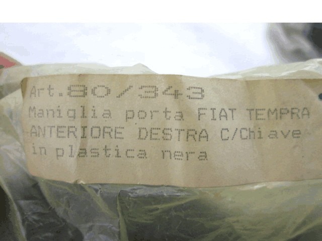 ZUNANJA KLJUKA SPREDNJA DESNA VRATA OEM N. 80/343 ORIGINAL REZERVNI DEL FIAT TEMPRA 159 BER/SW(1990 - 1997)BENZINA LETNIK 1990
