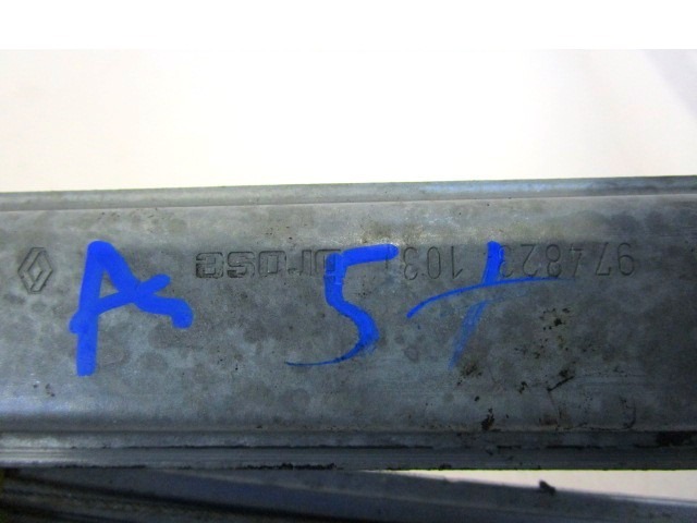 MEHANIZEM VETROBRANSKEGA STEKLA PREDNJIH VRAT OEM N. 807010002R ORIGINAL REZERVNI DEL RENAULT LAGUNA BT0/1 KT0/1 MK3 BER/SW (10/2007 - 08/2010) DIESEL LETNIK 2008