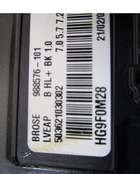 DVIZNI MEHANIZEM SPREDNIH STEKEL  OEM N. 130822331 ORIGINAL REZERVNI DEL RENAULT LAGUNA BT0/1 KT0/1 MK3 BER/SW (10/2007 - 08/2010) DIESEL LETNIK 2008