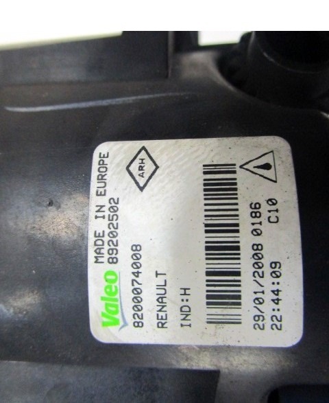 DESNA MEGLENKA OEM N. 8200074008 89202502 ORIGINAL REZERVNI DEL RENAULT LAGUNA BT0/1 KT0/1 MK3 BER/SW (10/2007 - 08/2010) DIESEL LETNIK 2008