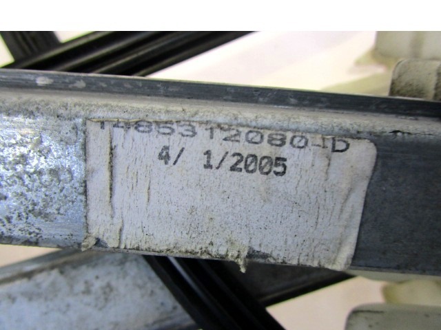 MEHANIZEM VETROBRANSKEGA STEKLA PREDNJIH VRAT OEM N. 1485312080 ORIGINAL REZERVNI DEL CITROEN C8 EA EB LX (2002 - 2014) DIESEL LETNIK 2005